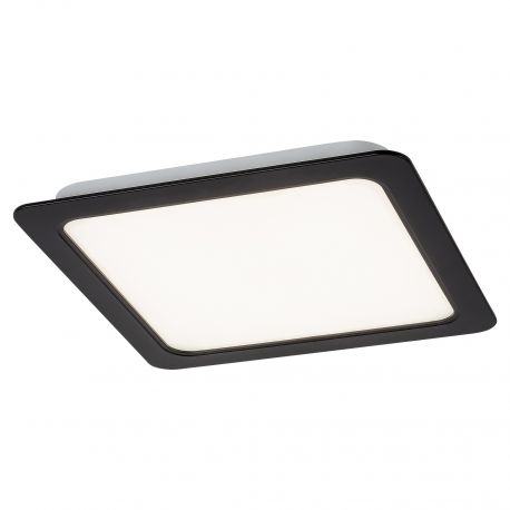 Spoturi tavan fals - Spot LED incastrabil design modern Shaun negru 22x22cm
