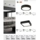 Plafoniere - Plafoniera LED design modern Shaun negru 14,5x14,5cm