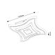 Plafoniere - Plafoniera LED design modern Taneli 26,5x26,5cm