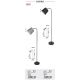 Lampadare - Lampadar design modern Godric negru, gri