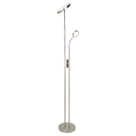 Lampadare - Lampadar LED, lampa de podea design modern Ophus crom satin