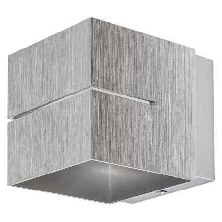 Aplice, corpuri de iluminat pentru pereti - Aplica de perete cu lumina indirecta ambientala KAUNASA aluminiu periat