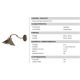 Aplice, corpuri de iluminat pentru pereti - Aplica rustica Cascina 20cm alama
