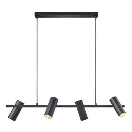 Pendule, Lustre suspendate - Lustra suspendata cu 4 surse de iluminat design minimalist Alanis 4 negru