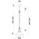 Pendule, Lustre suspendate - Lustra rustica Cascina 23,5cm alama