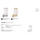 Aplice - Aplica de perete pentru iluminat exterior IP54 Linton alama