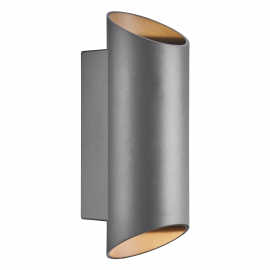 Aplice, corpuri de iluminat pentru pereti - Aplica Up & Down de perete pentru iluminat exterior IP54 Nico round 22 antracit