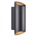 Aplica Up & Down de perete pentru iluminat exterior IP54 Nico round 22 negru
