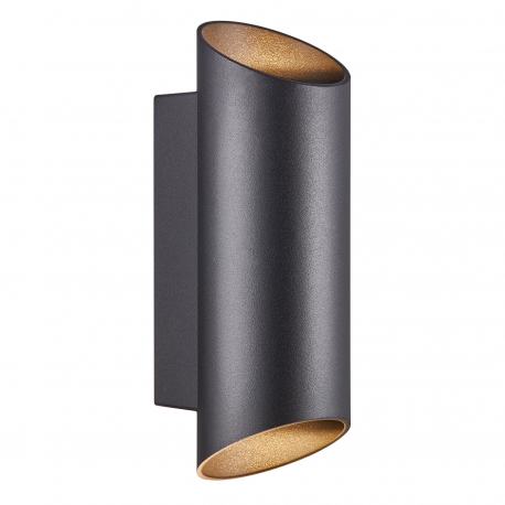 Aplice, corpuri de iluminat pentru pereti - Aplica Up & Down de perete pentru iluminat exterior IP54 Nico round 22 negru