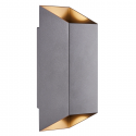 Aplica Up & Down de perete pentru iluminat exterior IP54 Nico square 22 antracit