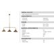 Pendule, Lustre suspendate - Lustra suspendata 3 brate Cascina 23,5cm alama