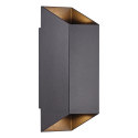 Aplica Up & Down de perete pentru iluminat exterior IP54 Nico square 22 negru
