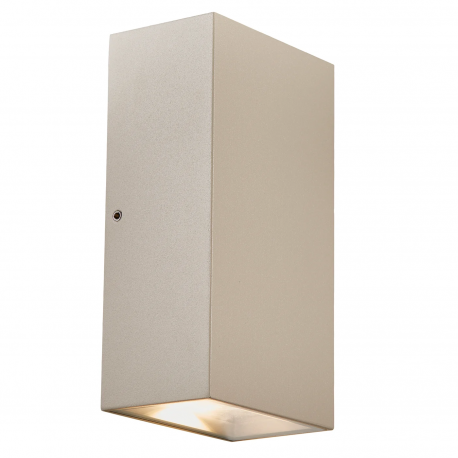 Aplice - Aplica LED Up & Down de perete pentru iluminat exterior IP54 Rold Flat bej nisip