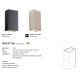 Aplice - Aplica LED Up & Down de perete pentru iluminat exterior IP54 Rold Flat bej nisip