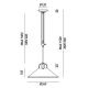 Pendule, Lustre suspendate - Lustra suspendata Cascina 36cm alama