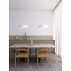 Pendule, Lustre suspendate - Pendul design modern Versale alb 49,5cm