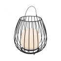 Lampa LED portabila pentru exterior solara cu baterii Jim To-Go negru