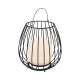 Lampa LED portabila pentru exterior solara cu baterii Jim To-Go negru