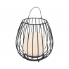 Lampa LED portabila pentru exterior solara cu baterii Jim To-Go negru