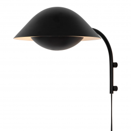 Veioze - Aplica de perete design modern Freya negru