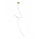 Pendule, Lustre suspendate - Lustra LED dimabila, deosebita design lux PERLA opal, auriu