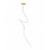 Lustra LED dimabila, deosebita design lux PERLA opal, auriu
