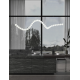 Pendule, Lustre suspendate - Lustra LED suspendata, dimabila, deosebita design lux PERLA opal, cromat