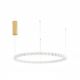 Pendule, Lustre suspendate - Lustra LED suspendata, dimabila, deosebita design lux PERLA opal, auriu 80cm