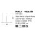Pendule, Lustre suspendate - Lustra LED suspendata, dimabila, deosebita design lux PERLA opal, auriu 80cm