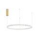 Pendule, Lustre suspendate - Lustra LED suspendata, dimabila, deosebita design lux PERLA opal, auriu 104cm