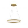 Lustra LED suspendata, dimabila, design modern Agos auriu 60cm