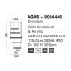 Pendule, Lustre suspendate - Lustra LED suspendata, dimabila, design modern Agos auriu 60cm