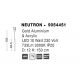 Pendule, Lustre suspendate - Pendul LED design modern Neutron auriu 12cm