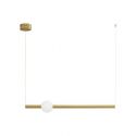 Lustra LED suspendata design modern Neutron auriu