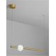 Pendule, Lustre suspendate - Lustra LED suspendata design modern Neutron auriu
