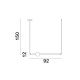 Pendule, Lustre suspendate - Lustra LED suspendata design modern Neutron auriu