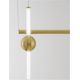 Pendule, Lustre suspendate - Lustra LED suspendata, dimabila, design modern Neutron auriu