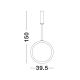 Pendule, Lustre suspendate - Pendul LED dimabil design modern Change negru 39,5cm