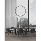 Pendule, Lustre suspendate - Pendul LED dimabil design modern Change negru 80,7cm