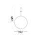 Pendule, Lustre suspendate - Pendul LED dimabil design modern Change negru 80,7cm