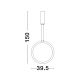 Pendule, Lustre suspendate - Pendul LED dimabil design modern Change auriu 39,5cm
