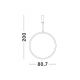 Pendule, Lustre suspendate - Pendul LED dimabil design modern Change auriu 80,7cm
