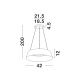 Pendule, Lustre suspendate - Pendul LED dimabil design modern ALBA negru 42cm