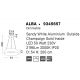 Pendule, Lustre suspendate - Pendul LED dimabil design modern ALBA alb 54cm