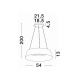 Pendule, Lustre suspendate - Pendul LED dimabil design modern ALBA negru 54cm