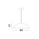 Pendule, Lustre suspendate - Pendul LED dimabil design modern GLIM negru 60cm