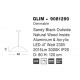 Pendule, Lustre suspendate - Pendul LED dimabil design modern GLIM negru 60cm