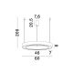 Pendule, Lustre suspendate - Pendul LED dimabil design modern MORBIDO alb