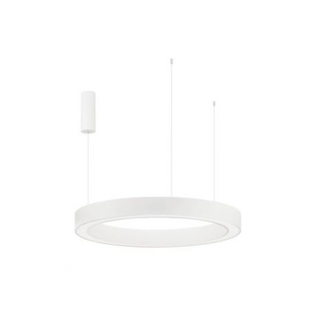 Pendule, Lustre suspendate - Pendul LED dimabil design modern MORBIDO alb 80cm