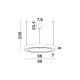 Pendule, Lustre suspendate - Pendul LED dimabil design modern MORBIDO alama, auriu 80cm